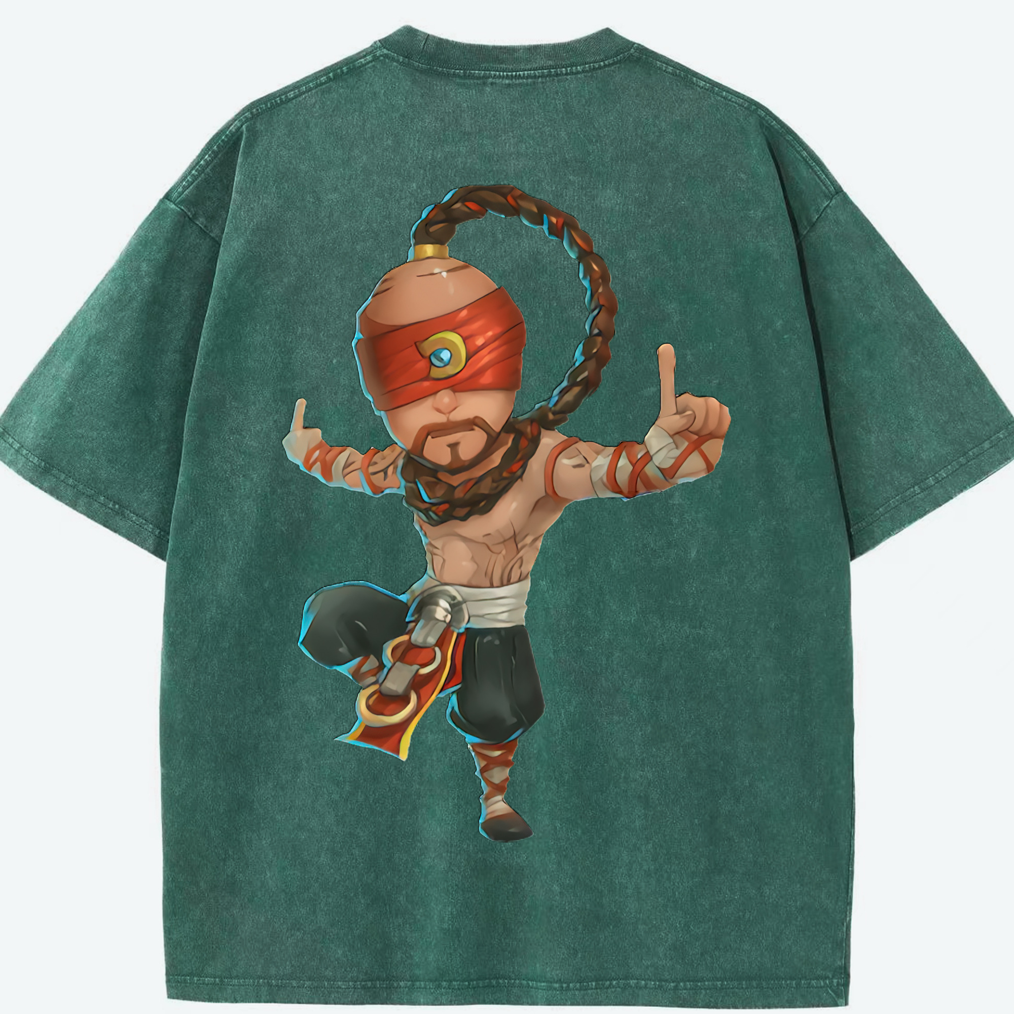 リーグ・オブ・レジェンド League of Legends LOL 綿100% ヴィンテージ風 半袖Tシャツ（背面プリント）